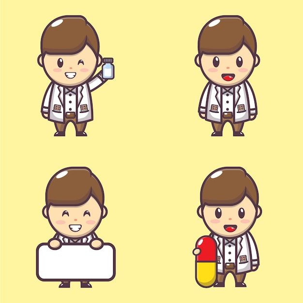 Illustration character of cute pharmacist