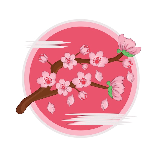 Illustration of cherry blossom