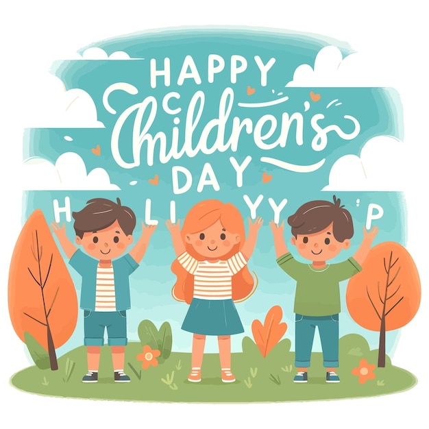 Illustration for childrens day event