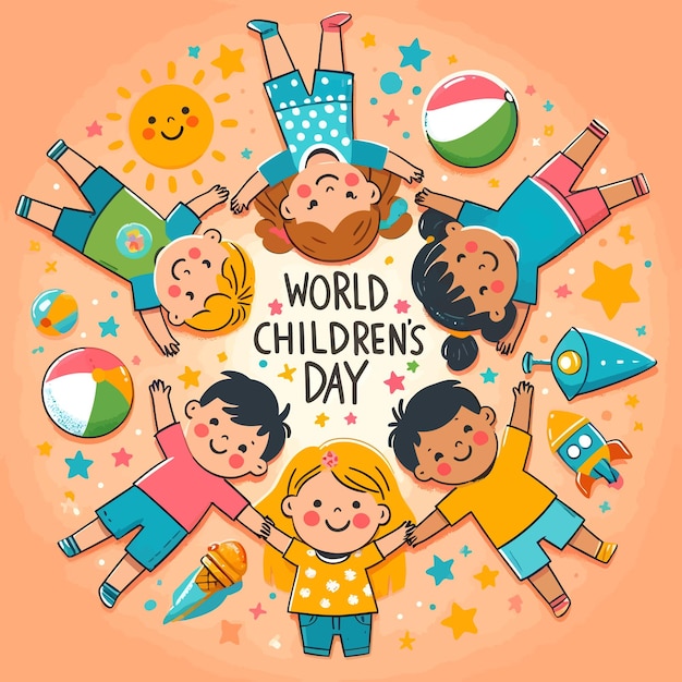 Illustration for childrens day event