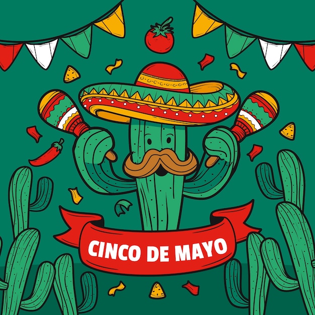 Illustration for cinco de mayo celebration