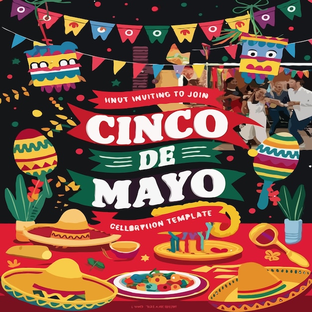 A illustration of a Cinco de Mayo colorful design calendar on the cover