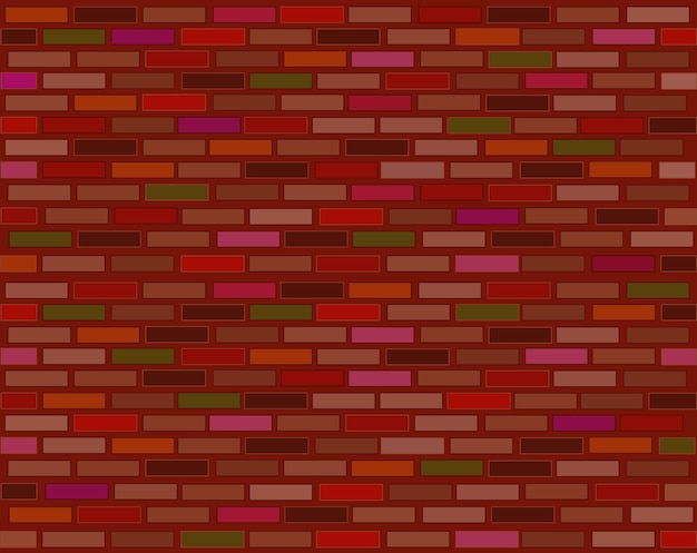 Illustration of colored brick wall background For any design and decoration cosmetics meditation books phones business medicine clothing games music art etc