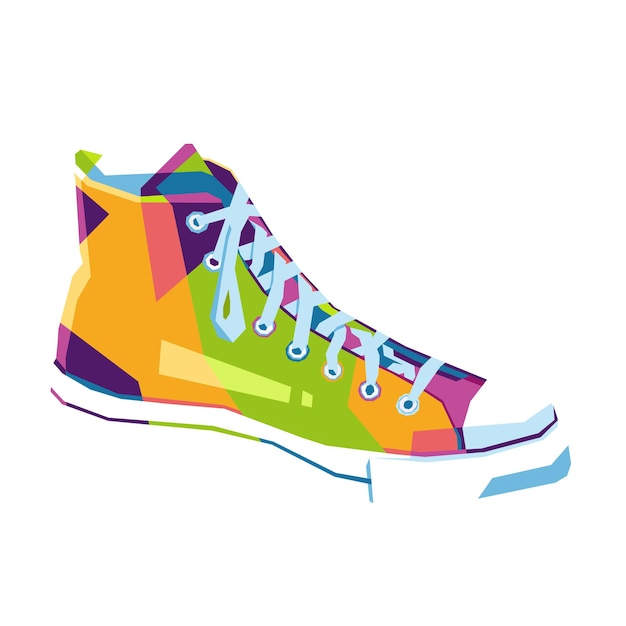 illustration of colorful shoes