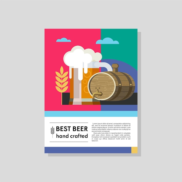 Vector illustration craft beer. a set of cliparts