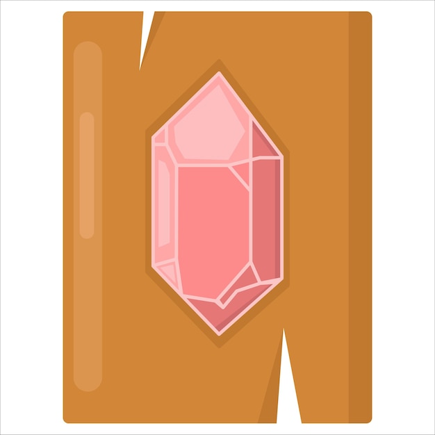 Vector illustration of crystal