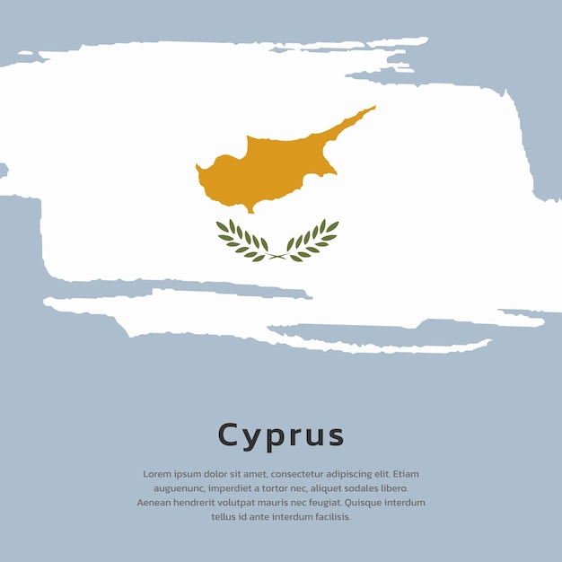 Illustration of Cyprus flag Template