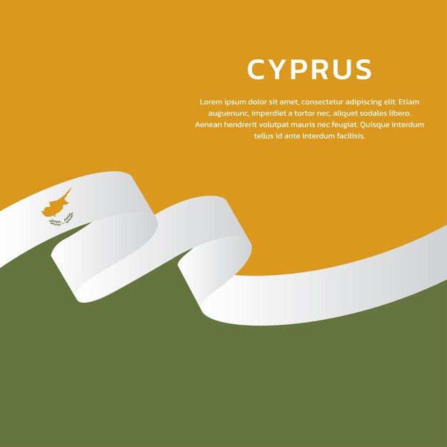 Vector illustration of cyprus flag template