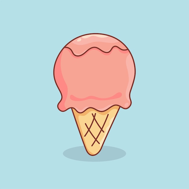 Illustration of Delicious Doodle Ice Cream