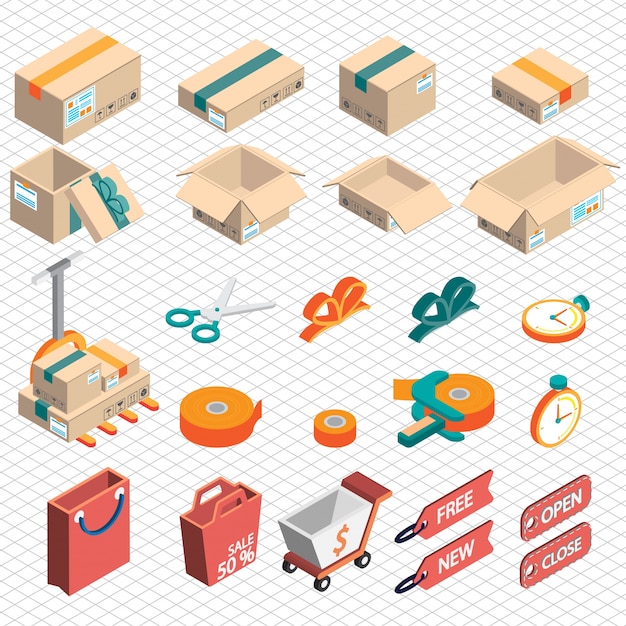 Illustration of delivery graphic icon