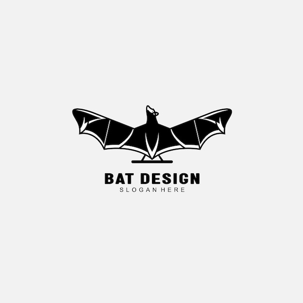 Illustration design bat logo colorful