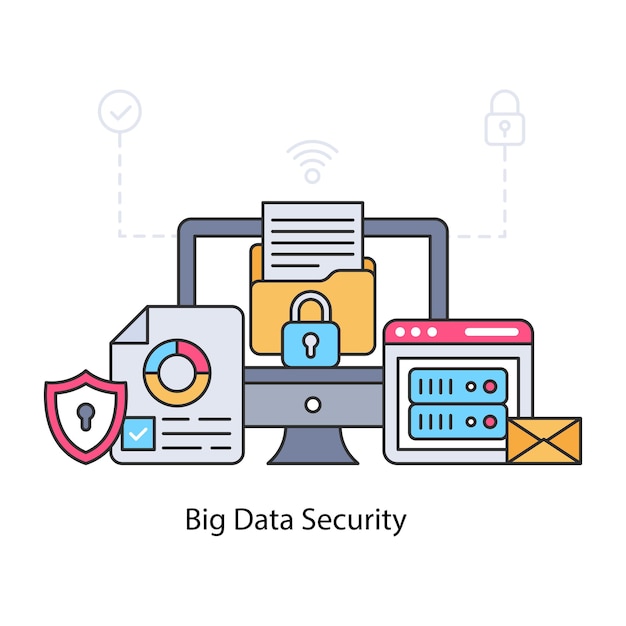 An illustration design of big data security