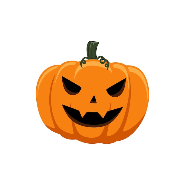 Illustration Design of a Halloween Pumpkin