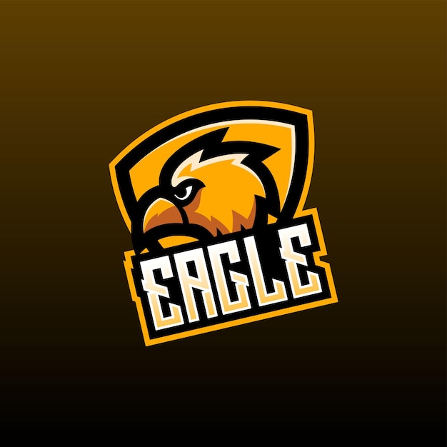 illustration eagle e sport logo