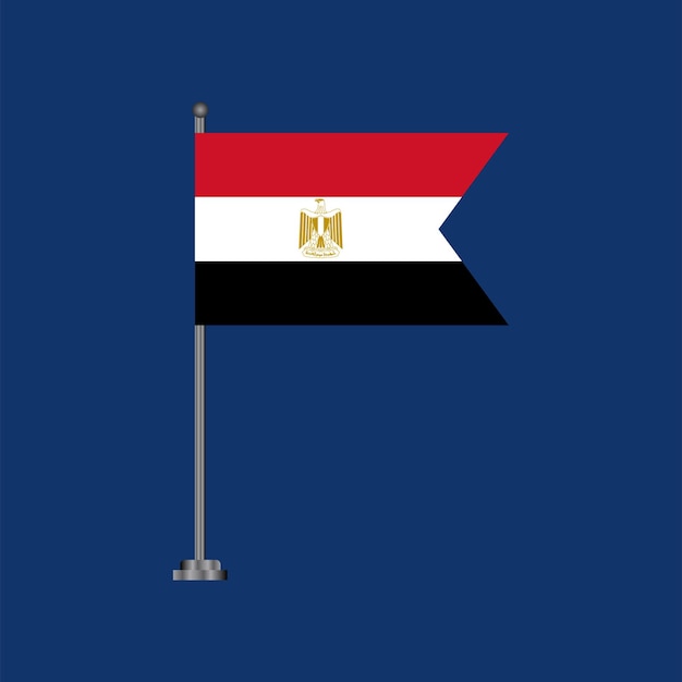 Vector illustration of egypt flag template