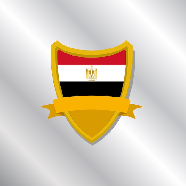 Illustration of Egypt flag Template