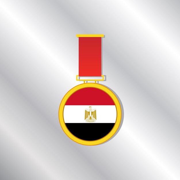 Vector illustration of egypt flag template