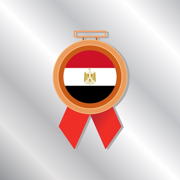 Vector illustration of egypt flag template