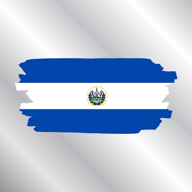 Illustration of El Salvador flag Template