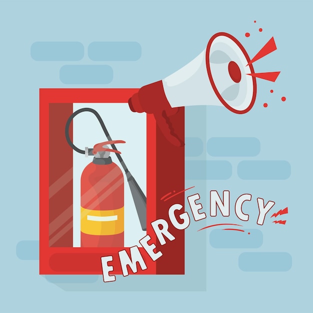 Vector illustration of emergency