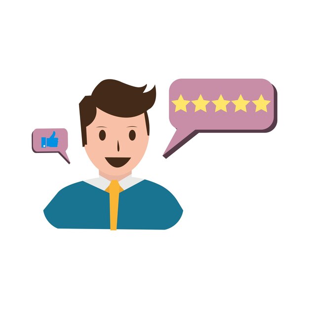 Vector illustration of feedback