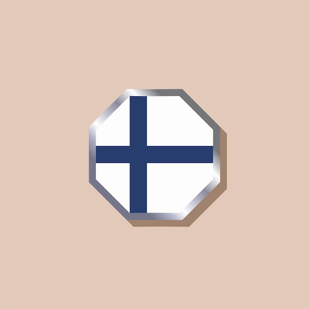 Illustration of Finland flag Template