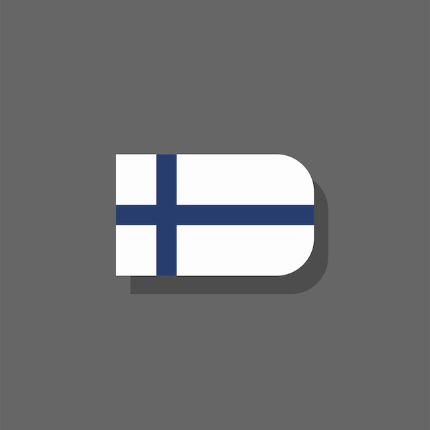 Illustration of Finland flag Template