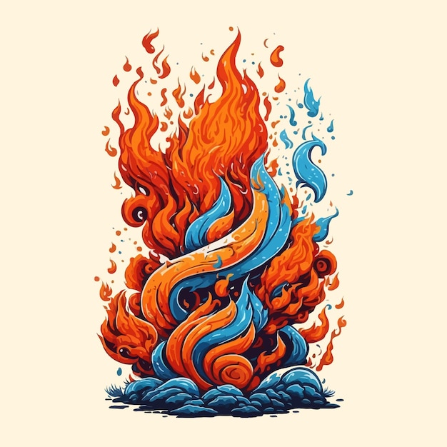 Illustration of the fire element