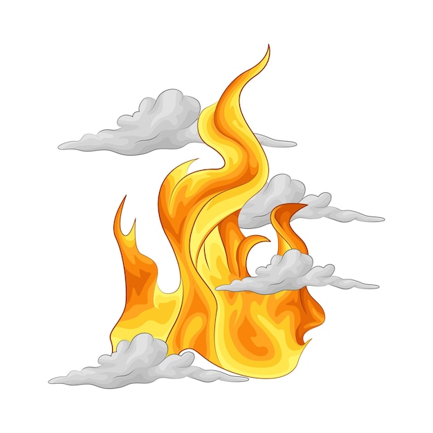 Illustration of fire