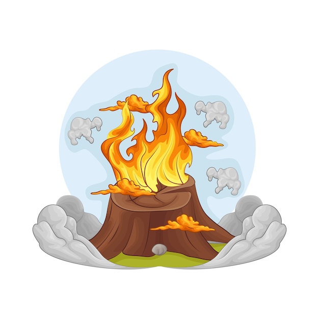 Illustration of fire