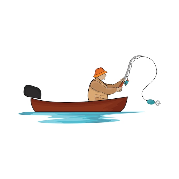 Illustration of fishing