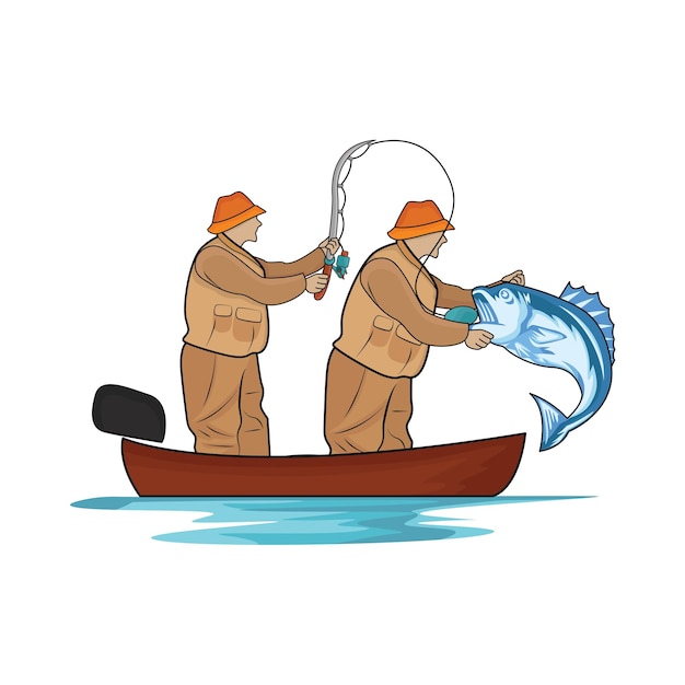 Illustration of fishing