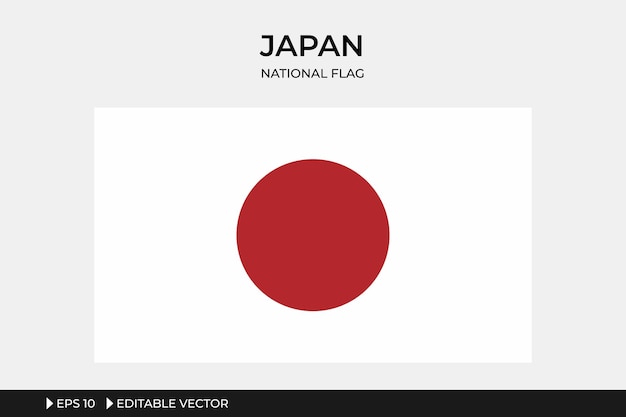 Illustration Flag of Japan