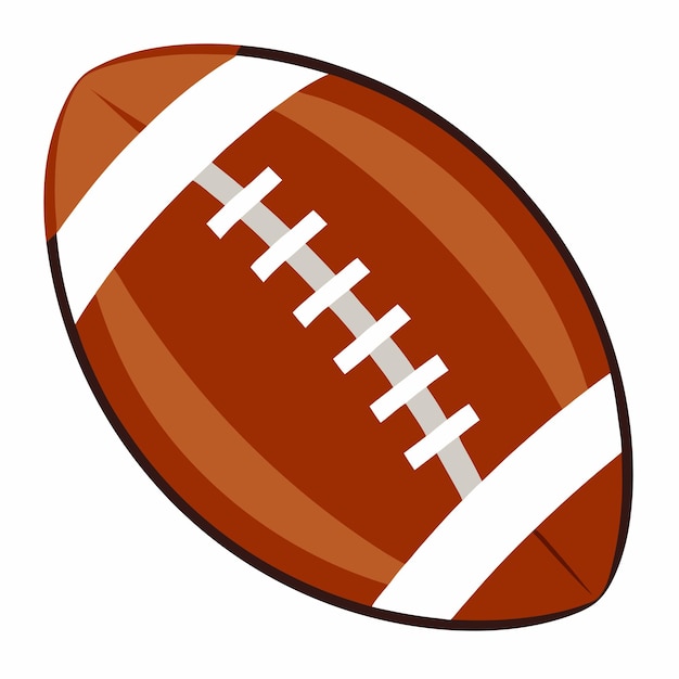 Vector an illustration of a football with a white background