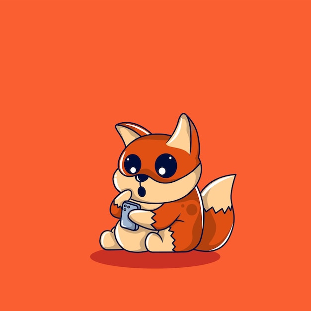 The illustration of Fox reading a message from a customer that shocked him