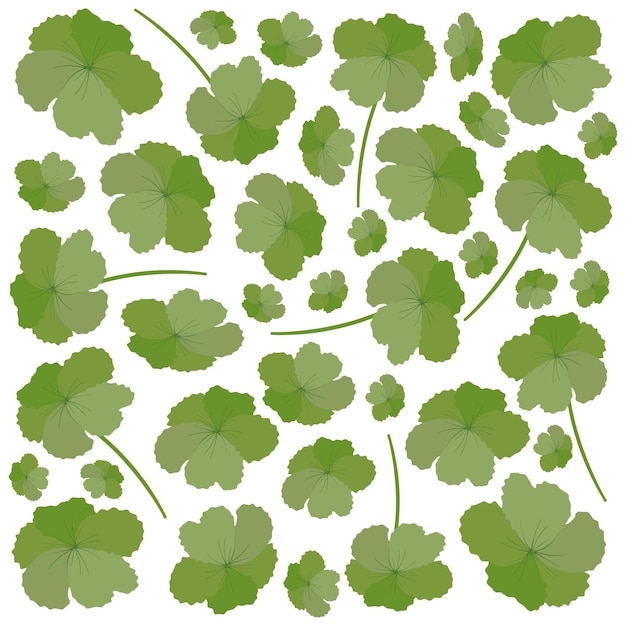 Illustration of A Fresh Green Leaves Background