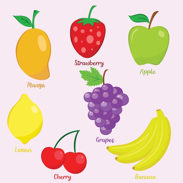 Illustration of Fruits