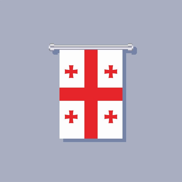 Illustration of Georgia flag Template