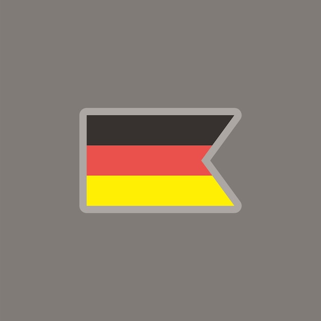 Illustration of Germany flag Template