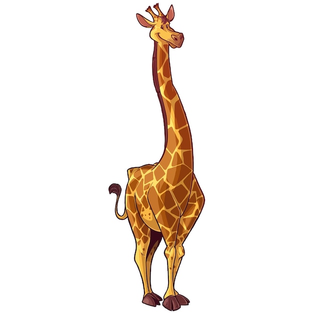 Vector illustration of a giraffe