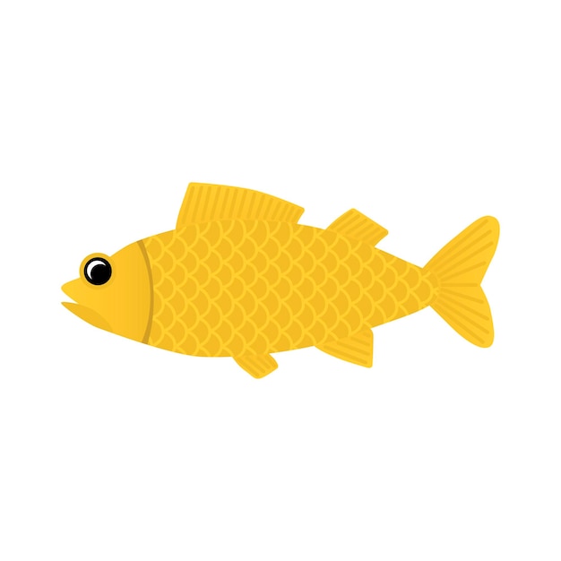 Illustration Gold fish Vector fish