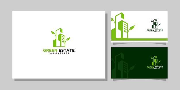 Vector illustration graphic of green estate or apartment logo