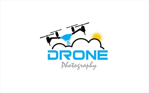 Vector illustration graphic vector future of drone technology logo design