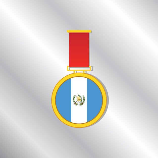 Illustration of Guatemala flag Template