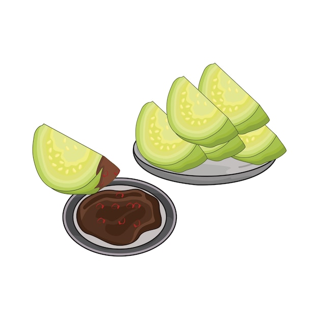 Illustration of guava