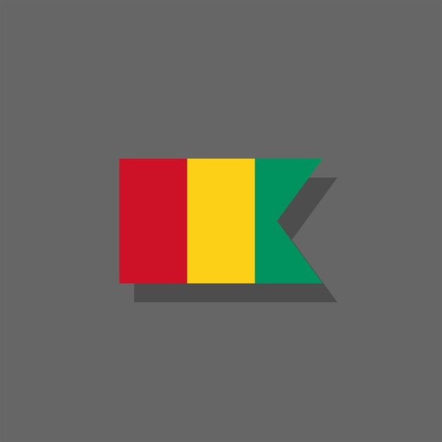 Illustration of Guinea flag Template