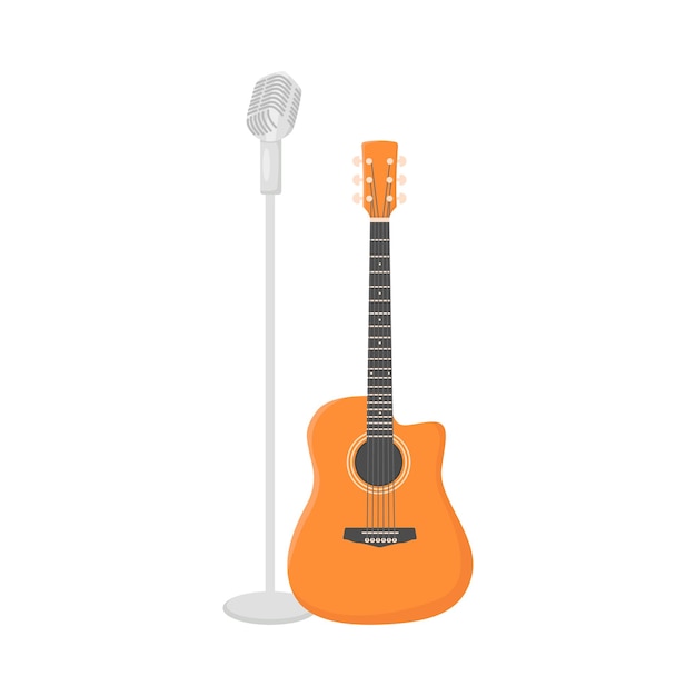 Illustration of guitar