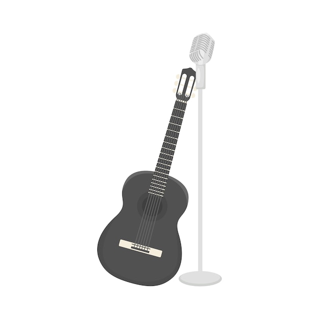 Illustration of guitar