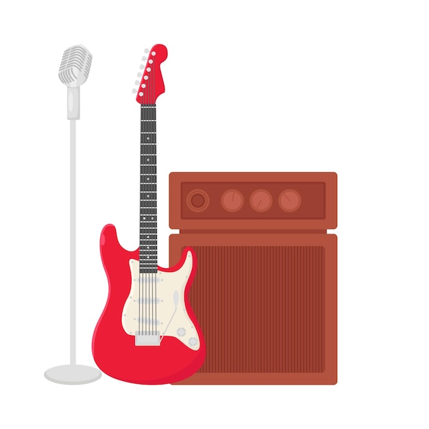 Illustration of guitar