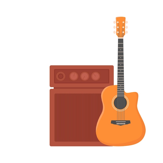 Illustration of guitar